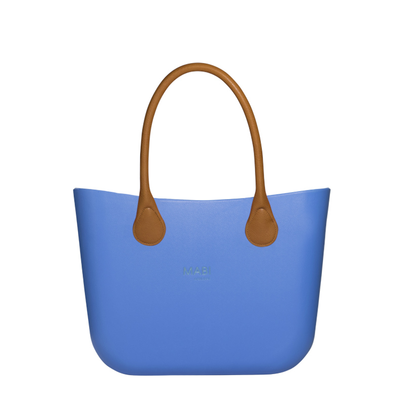 Sky Blue With Brown Be Leather Handles - MABI & CO